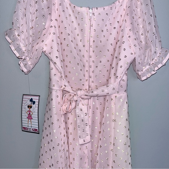 NEW Light Pink Ruffle Dress - Picture 6 of 6